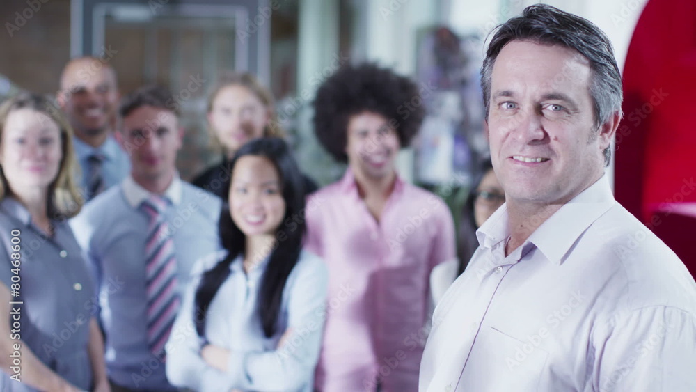 Portrait of attractive mixed ethnicity business team Portrait of attractive mixed ethnicity business team