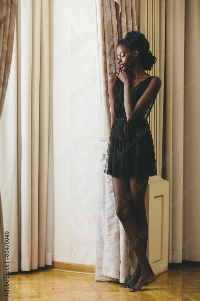 Fototapeta premium Young black woman