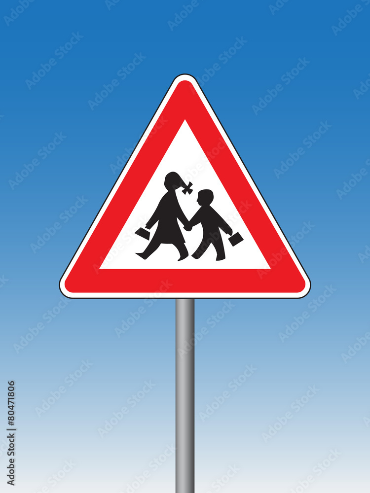 School crossing sign School crossing sign