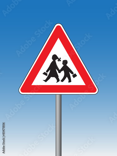 School crossing sign