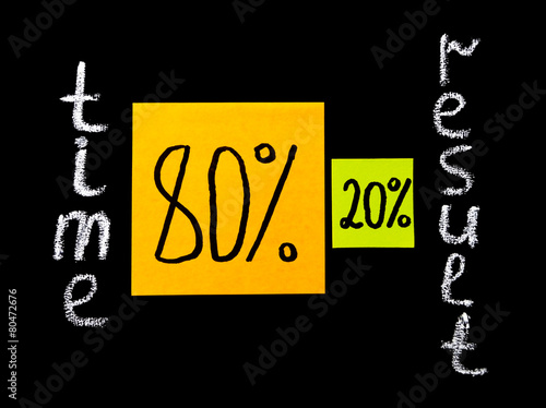 Pareto principle, eighty-twenty rule