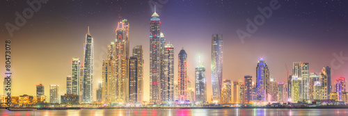 The beauty panorama of Dubai marina. UAE #80473078