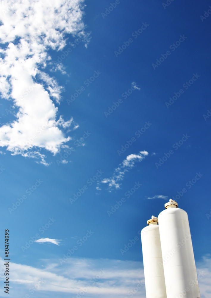 Nitrogen storage tank, Industrial storehouses
