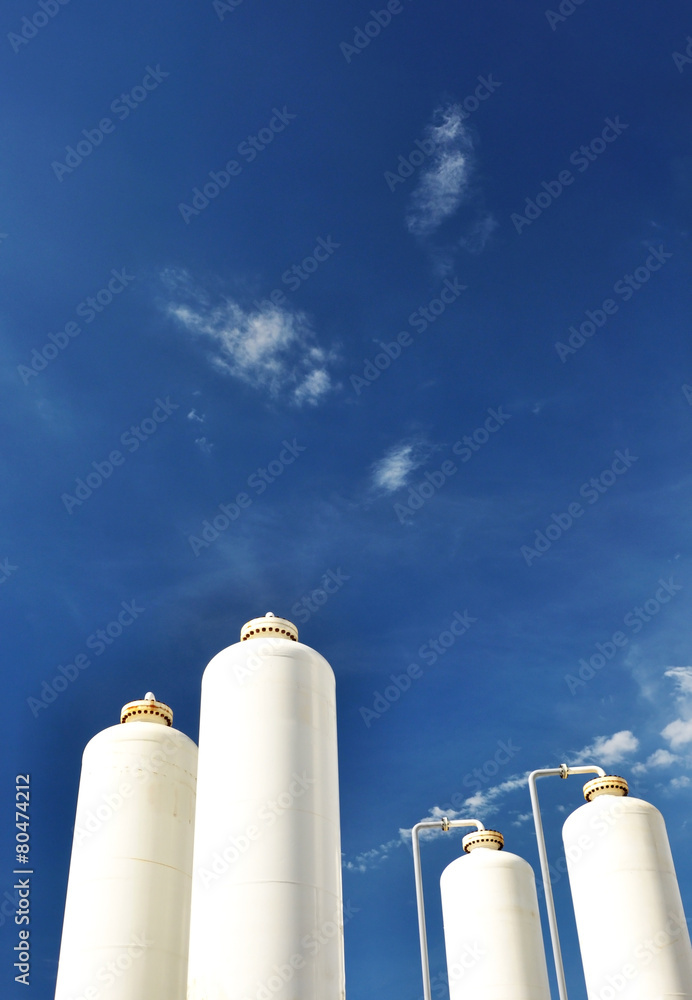 Nitrogen storage tank, Industrial storehouses