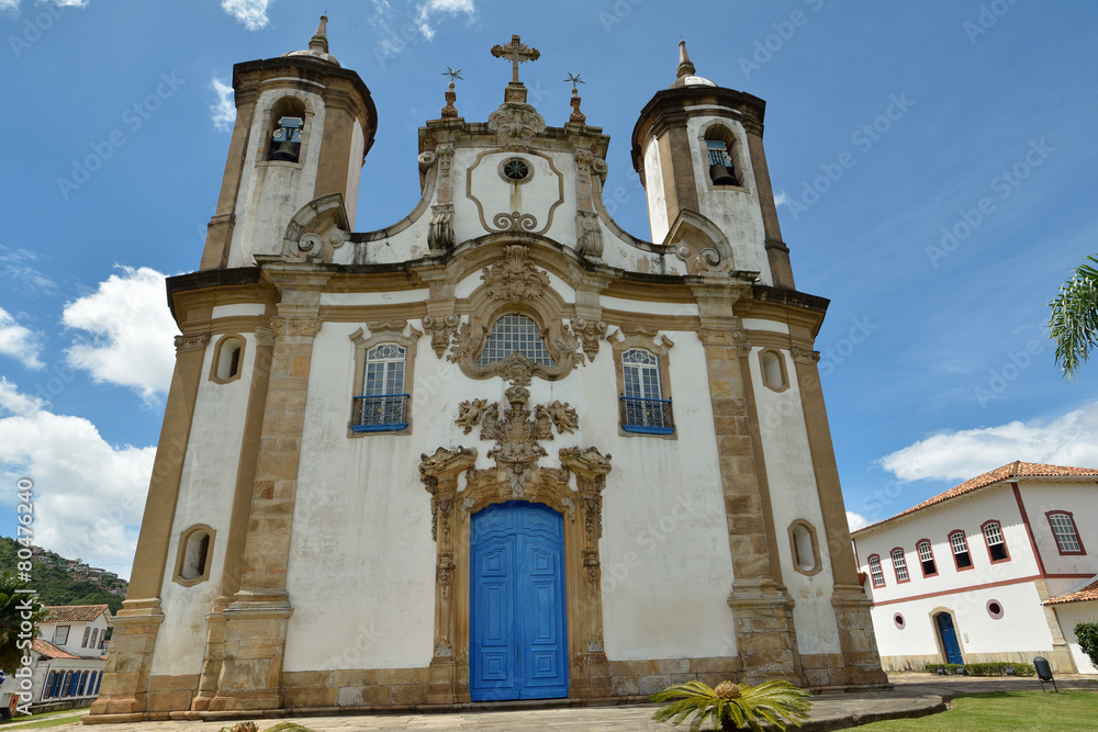 Fototapeta premium Historic Town Of Ouro Preto - Minas Gerais - Brazil - World Heri