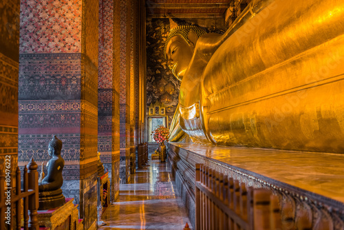 Fotografie buddha Wat Pho temple bangkok Thailand