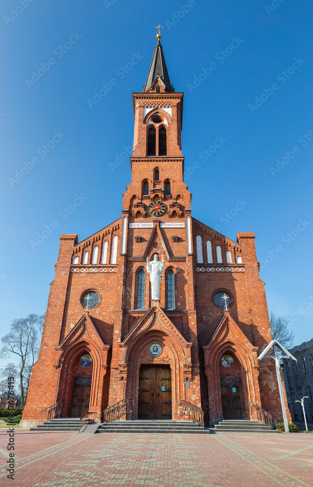 Catholic Cathedral on the Pastavy town.