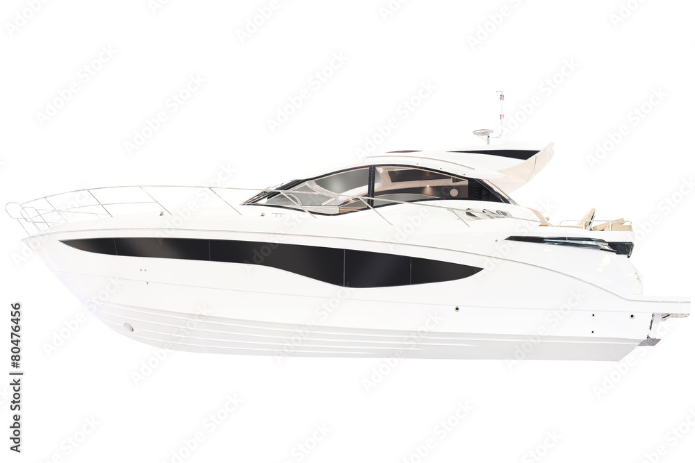 Yacht isolated on a white background Yacht isolated on a white background