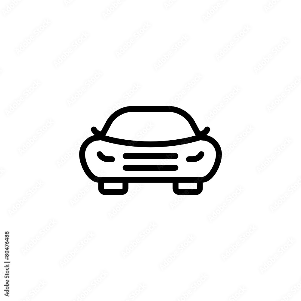 Car - Trendy Thin Line Icon