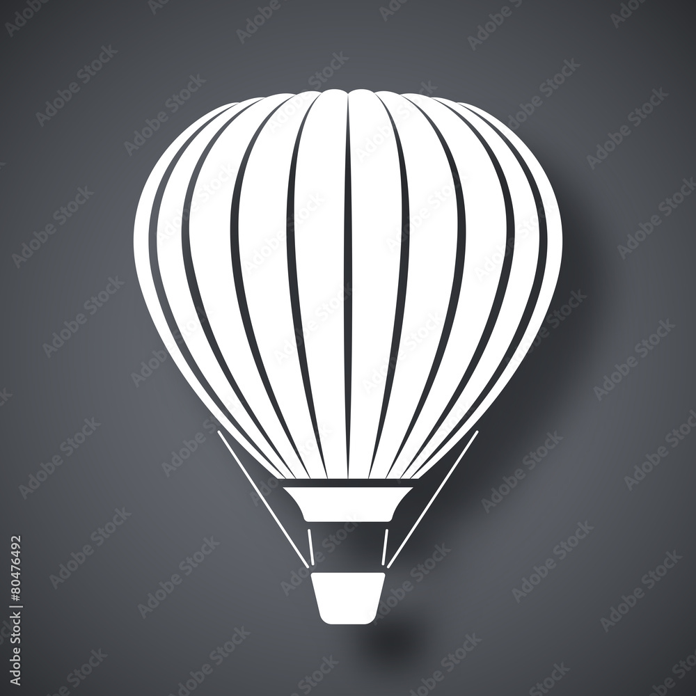 Obraz premium Vector hot air balloon icon