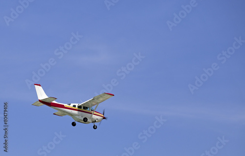 small airplane flying