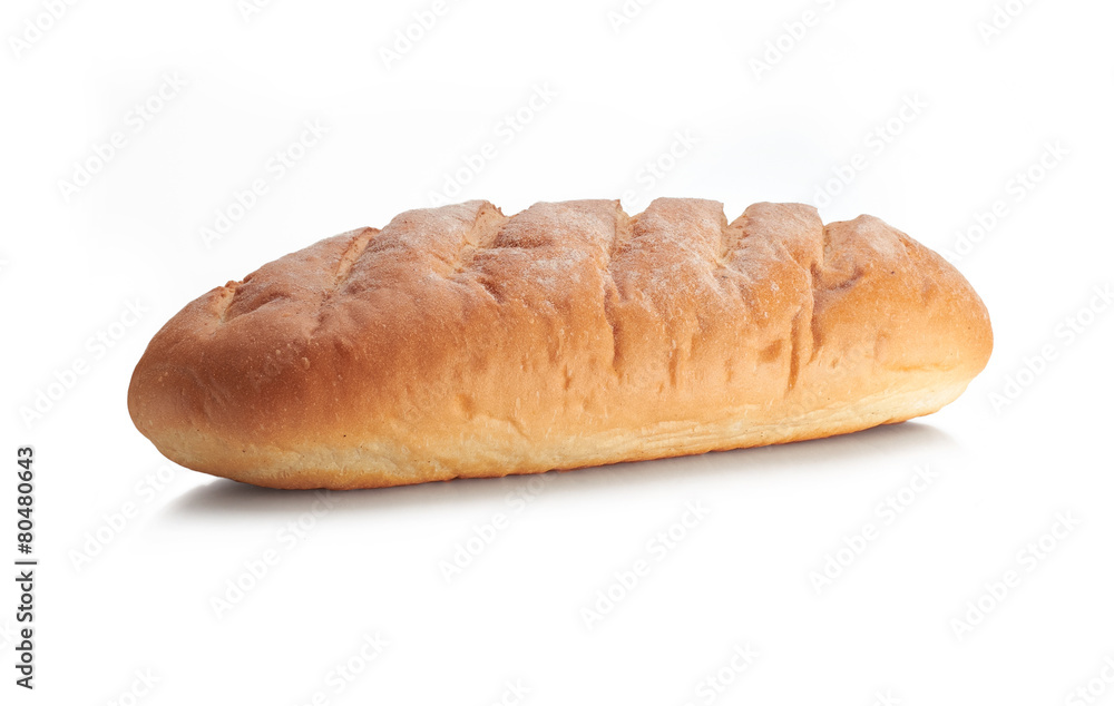 Fresh bread isolated on a white background Fresh bread isolated on a white background