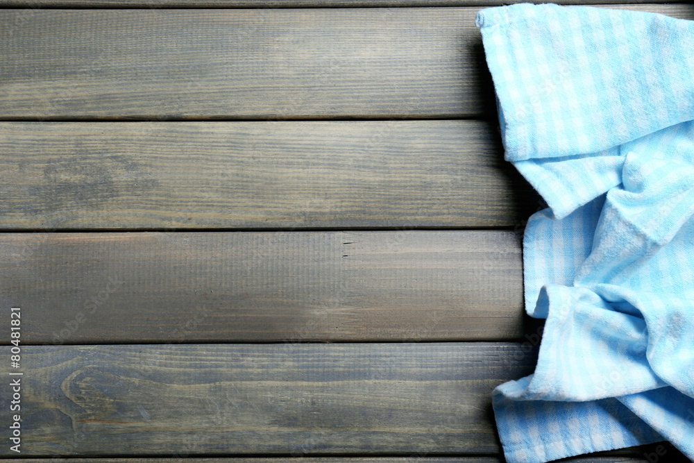 Obraz premium Napkin on wooden table