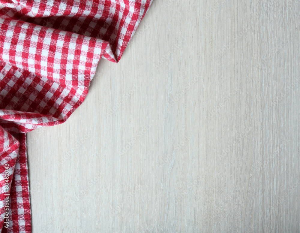 Obraz premium Napkin on wooden table