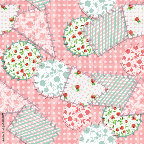 Seamless square background. Vector illustration.