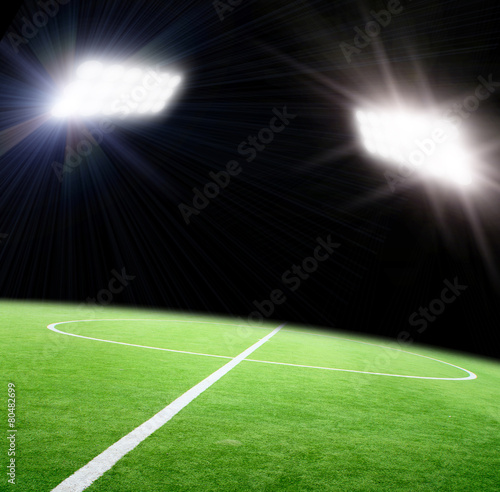 soccer field and the bright lights © Dmitry Perov
