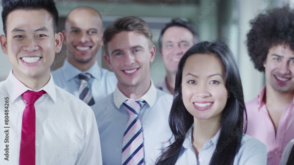 Portrait of attractive mixed ethnicity business team Portrait of attractive mixed ethnicity business team