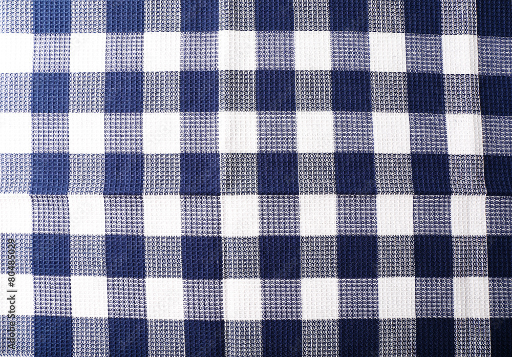 Squared napkin close up Squared napkin close up