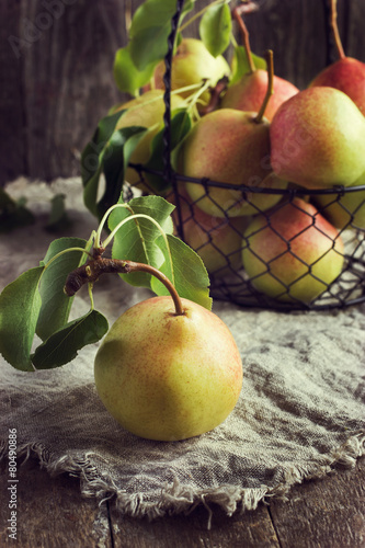 Fotografie fresh organic pears