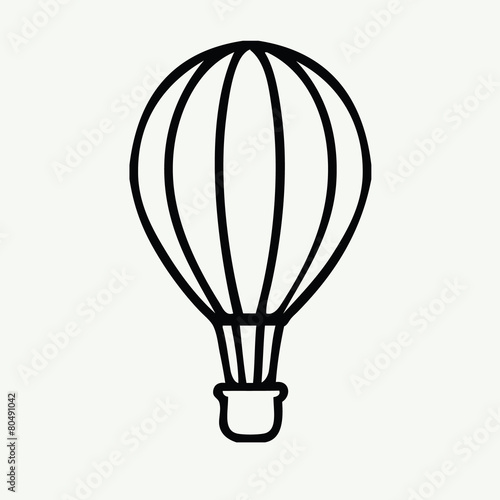 vector air balloon
