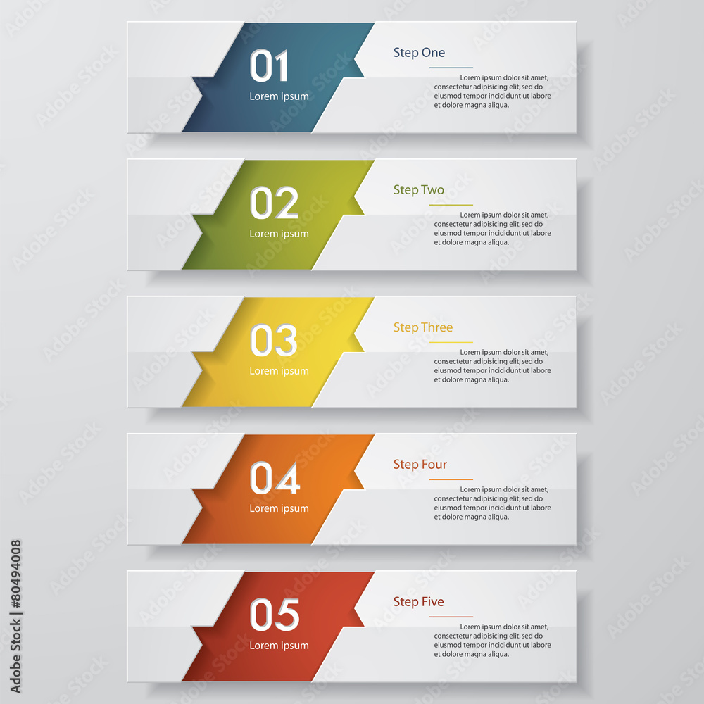 Design clean number banners template. Vector. Design clean number banners template. Vector.