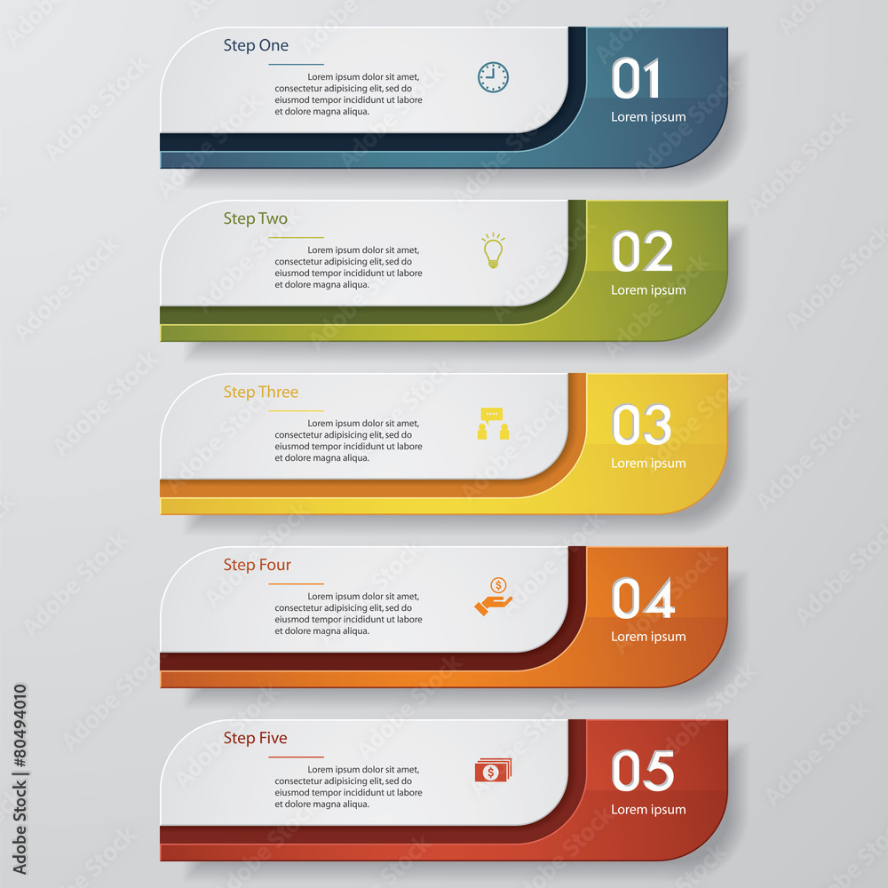 Design clean number banners template. Vector. Design clean number banners template. Vector.