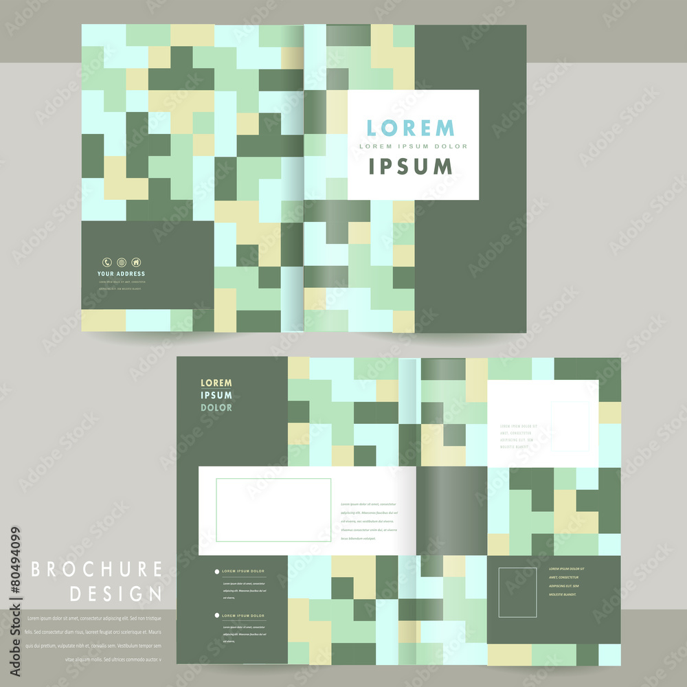 lovely half-fold brochure template design lovely half-fold brochure template design