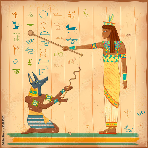 Egyptian art of human