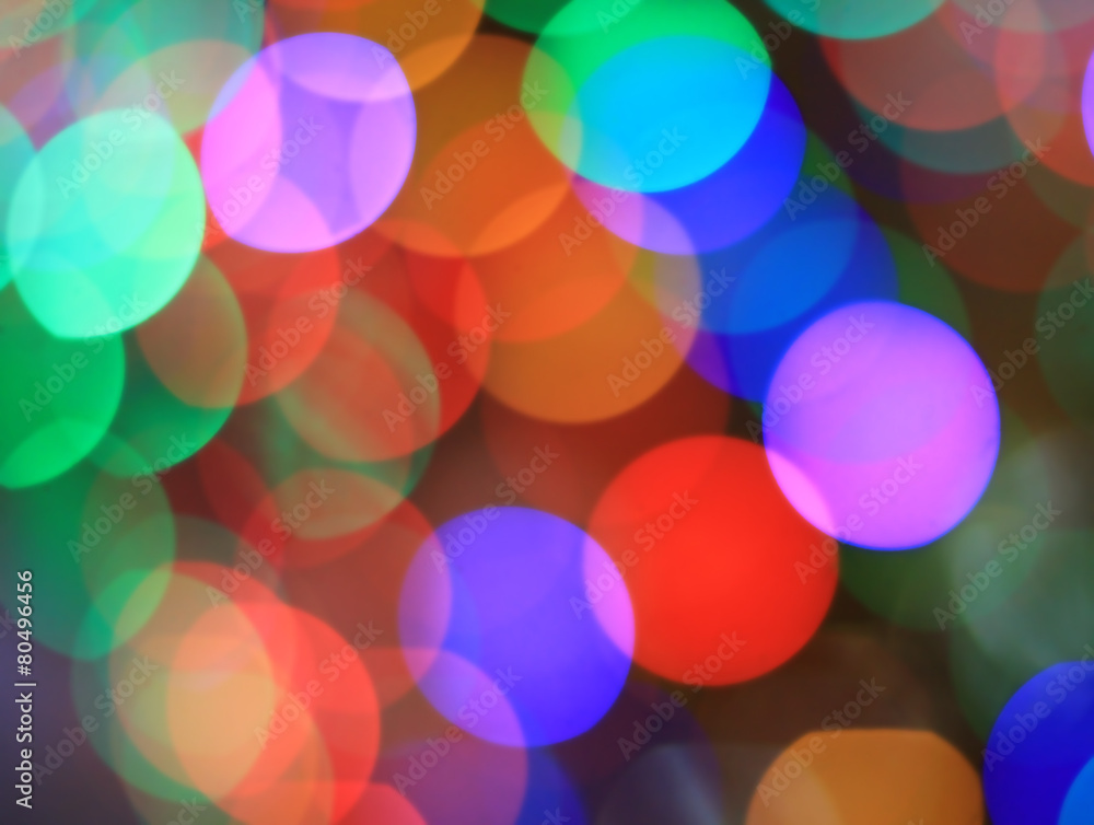 Festive multicolored background with boke effect