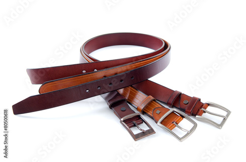 Obraz na płótnie Belt for men on white background