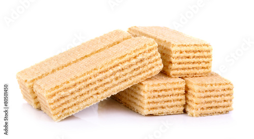 Wafers  isolated on white background