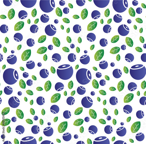 Seamless background with blueberries