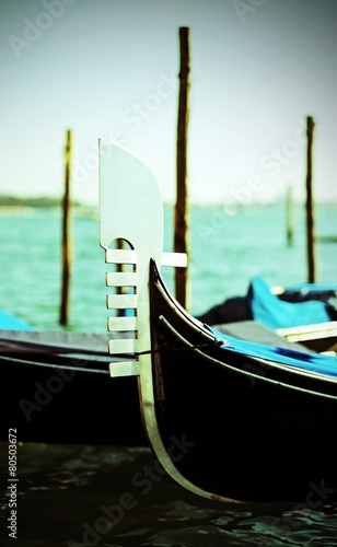 gondolas on the water in venice italy