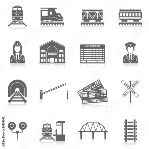 Railway Icon Set