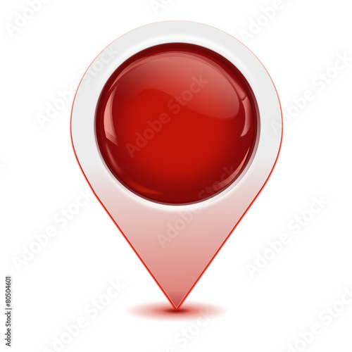 gps red reflection marker