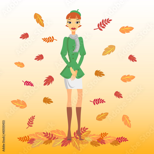 Autumn woman