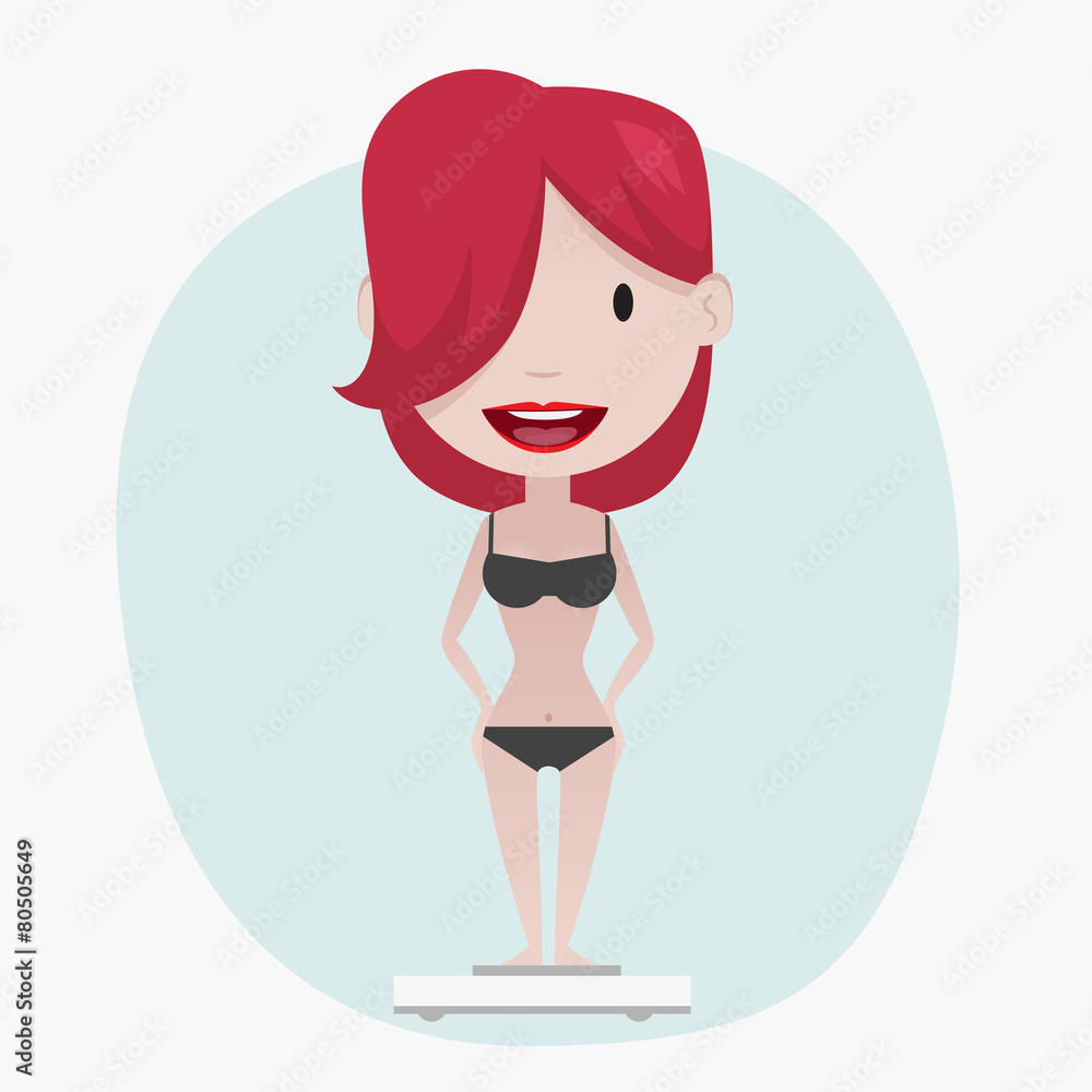 Weight loss illustration Weight loss illustration