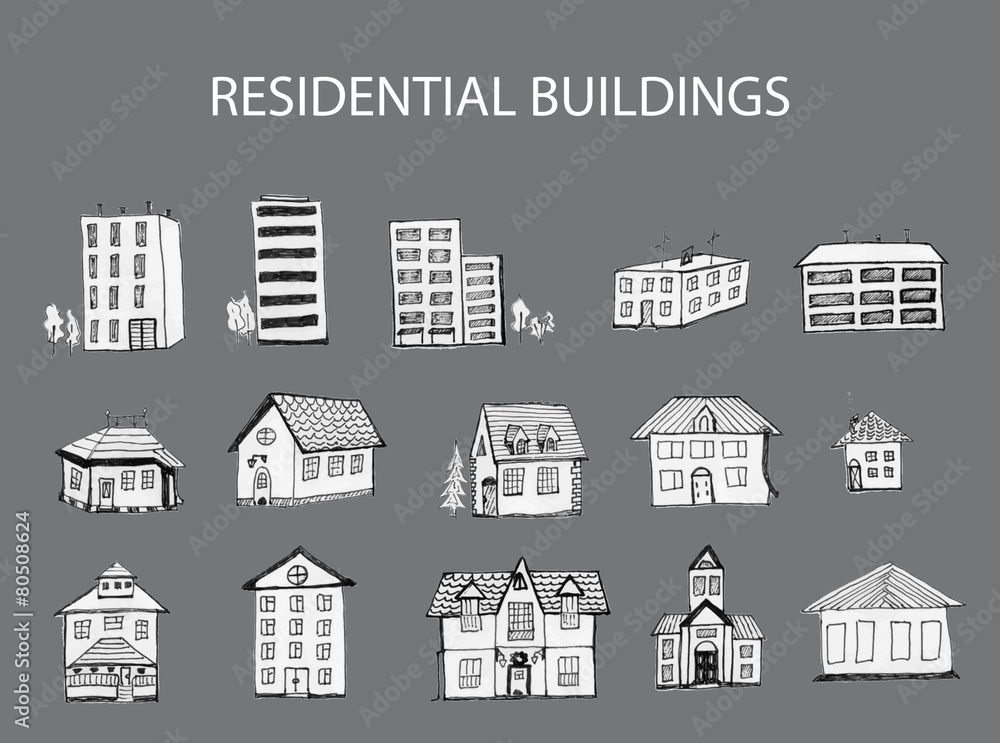 Real estate icons Real estate icons