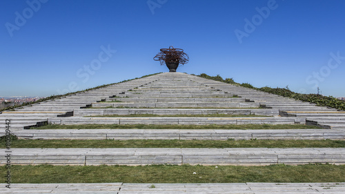 Obraz na płótnie Parque lineal Manzanares w salonie