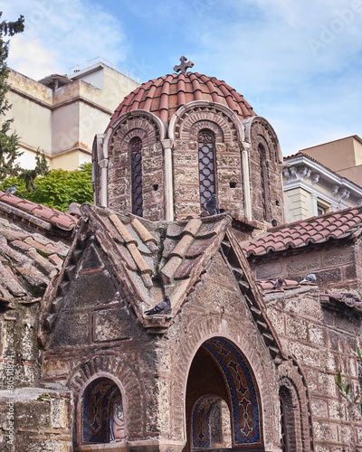 Athens, Greece, Panaghia Kapnikarea medieval church photo