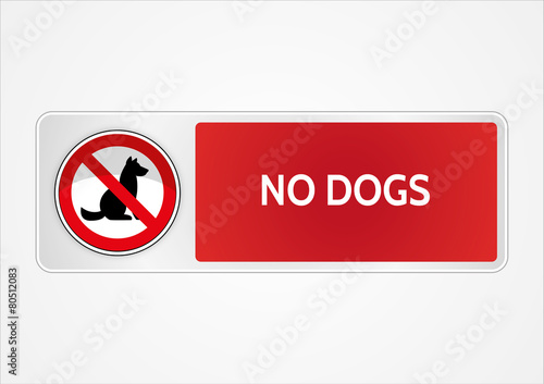 Sign no dogs