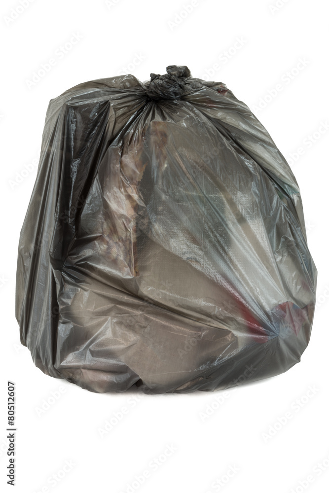 garbage bag of trash waste