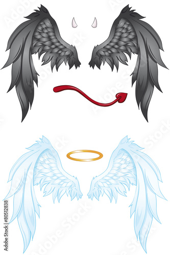 Engelskostüme Set Symbol Engel