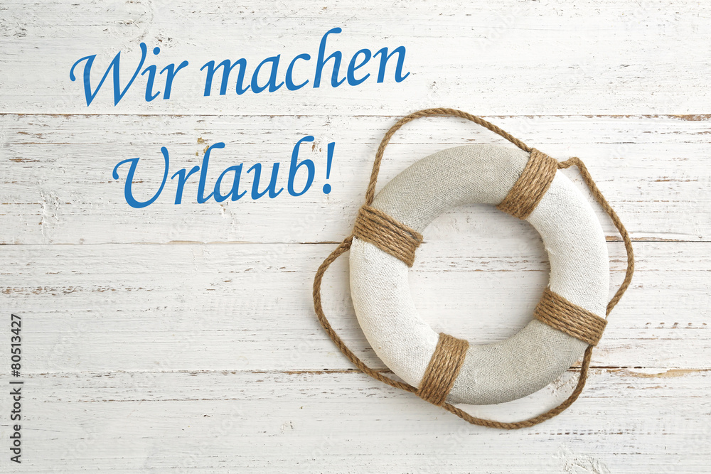 Wir machen Urlaub! Stock Photo Adobe Stock