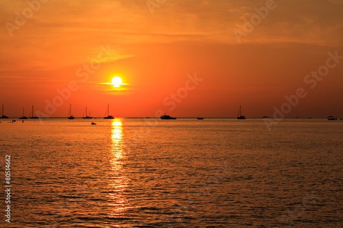 sunset silhouette © skarie