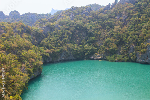 The lagoon called 'Talay Nai' in Moo Koh Ang Tong National Park. photo