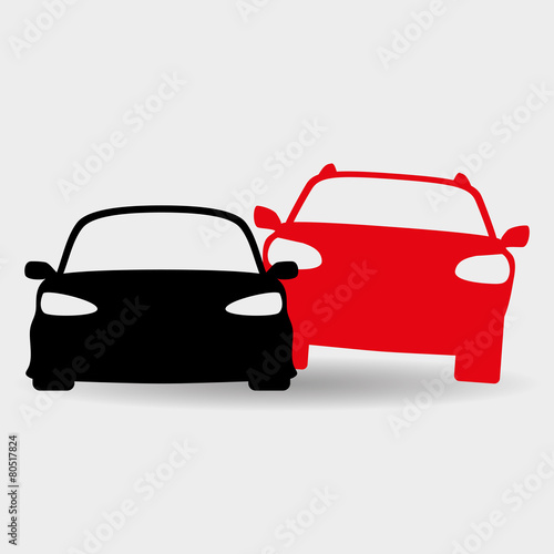 Vector sign. Car.