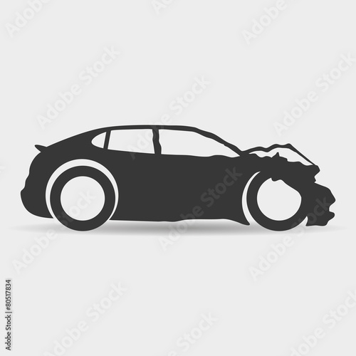 Vector sign. Car.