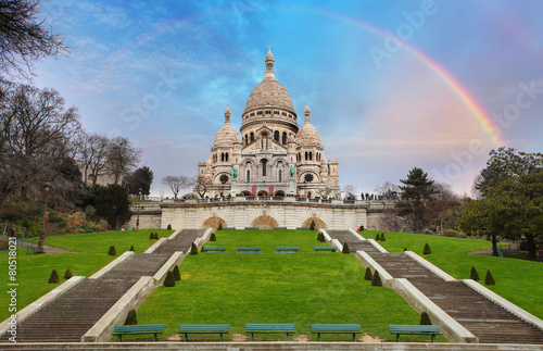Sacre Coeur Basilica of Montmartre in Paris, France © TTstudio