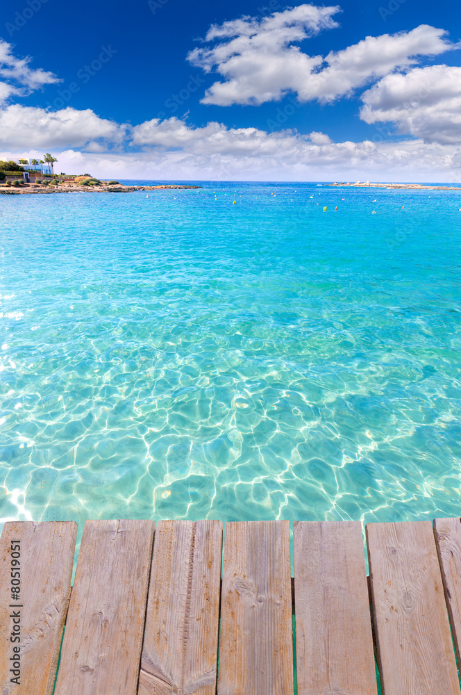 Fototapeta premium Mallorca Marques beach Es Trenc Estany Estanque